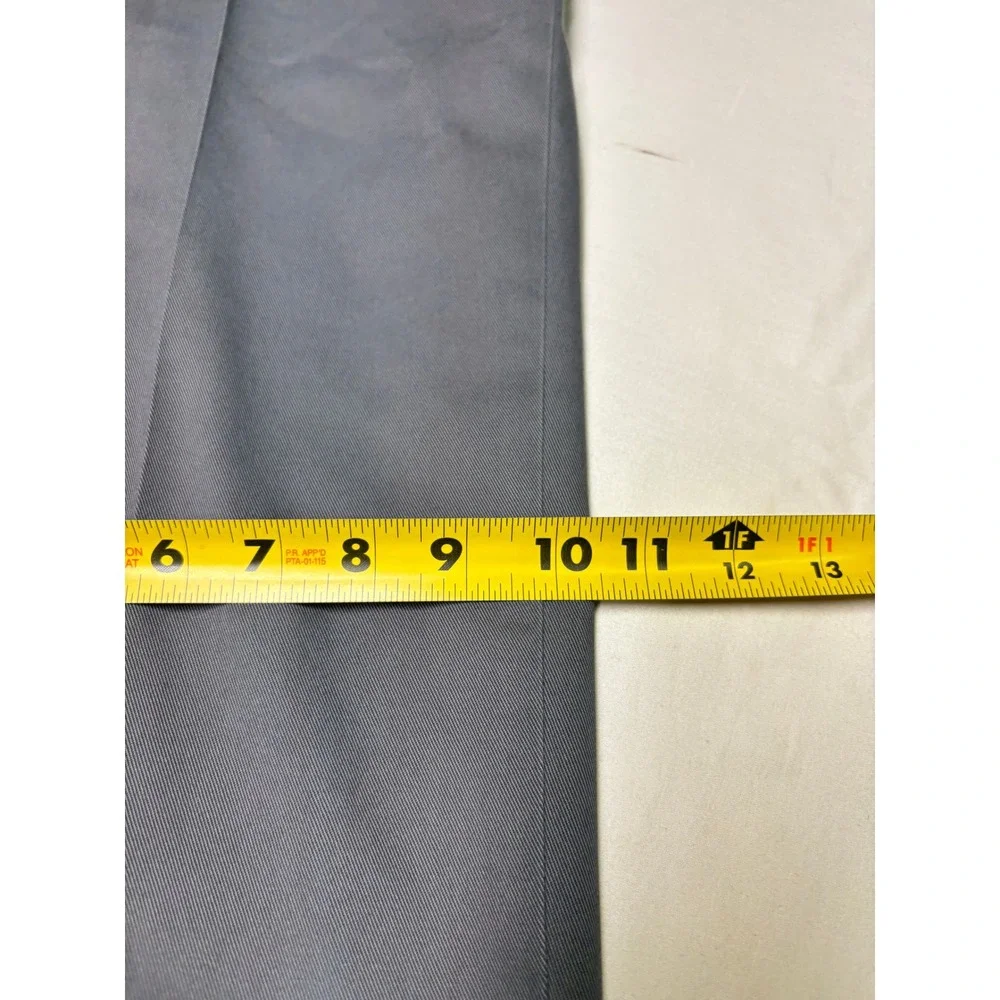Brooks Brothers Advantage Chino Hudson Pants Grey Mens W42 L34 Stretch Cotton